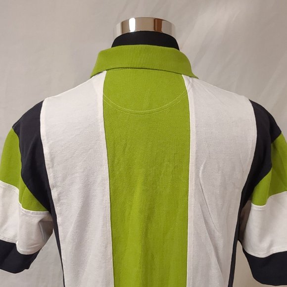 Redhead Bass Pro Mens Medium Green White Black 3 Button Pullover Polo Shirt - Picture 8 of 10